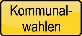 Ortsschild Kommunalwahlen