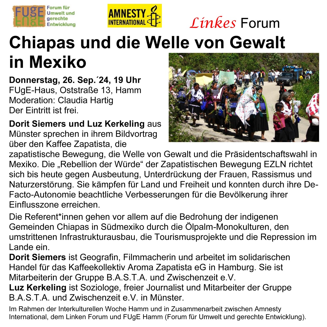 Eine Veranstaltung von FUgE in Kooperation mit der