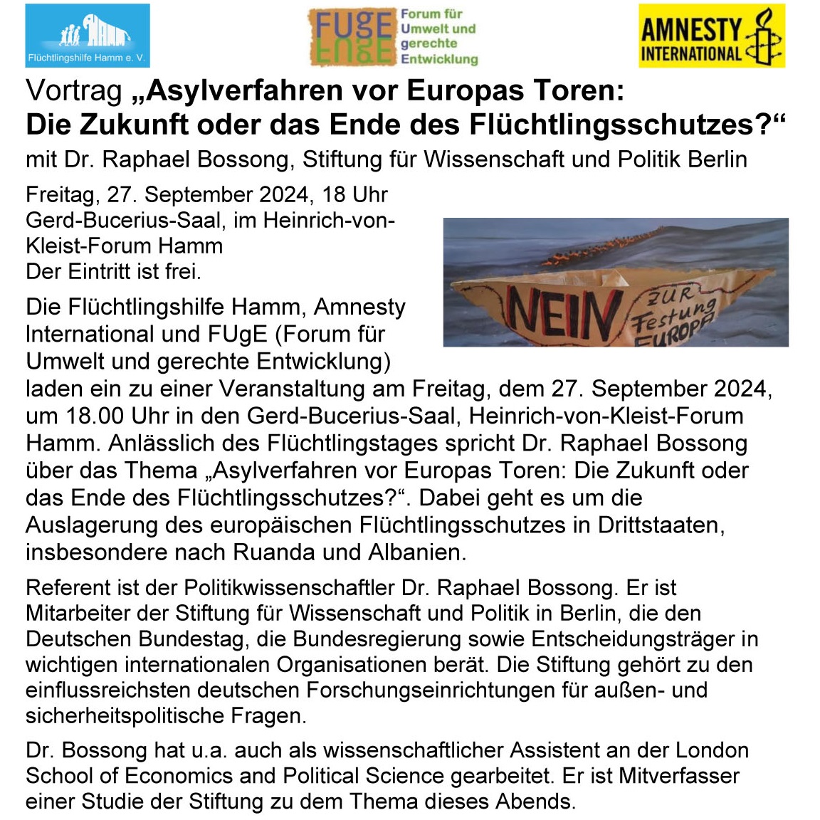 Eine Veranstaltung von FUgE in Kooperation mit der