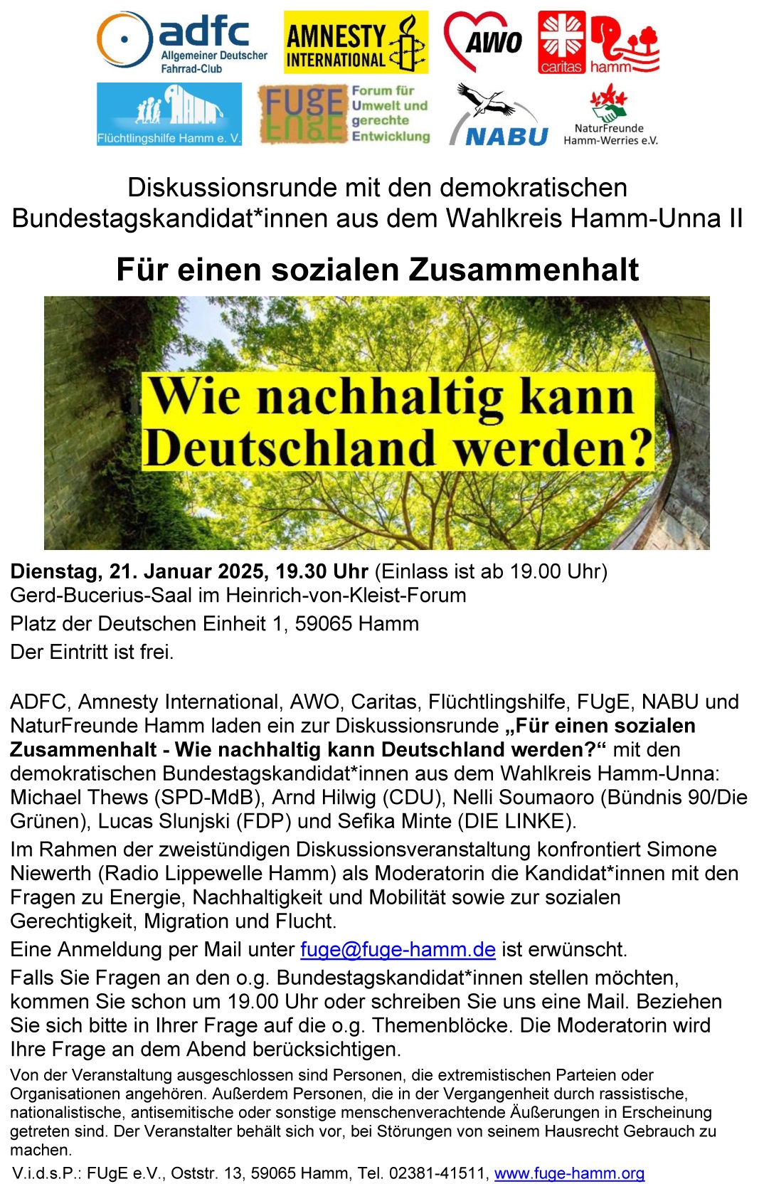 Eine Veranstaltung von FUgE in Kooperation mit der